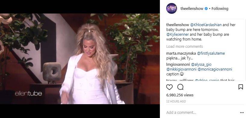 Khloe u Ellen mówi o PŁCI dziecka
