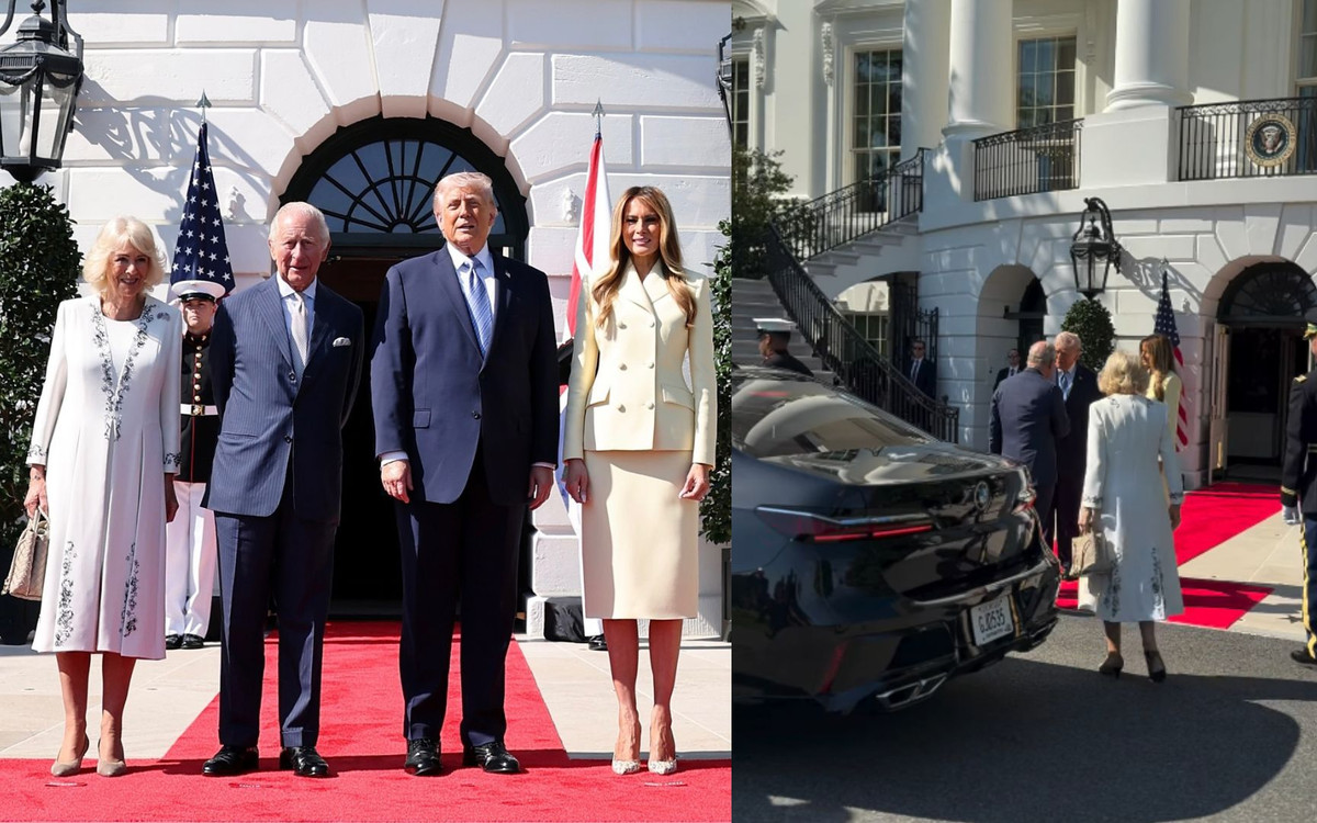 Wpadka królowej Kamilii na spotkaniu z Donaldem Trumpem. Prezydent USA nie wiedział, co zrobić