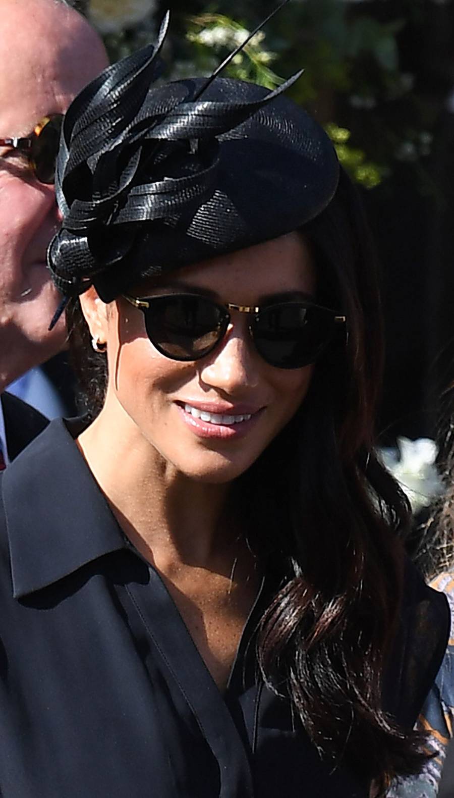 Księżna Meghan z księciem Harrym na ślubie Charliego van Straubenzee i Daisy Jenks