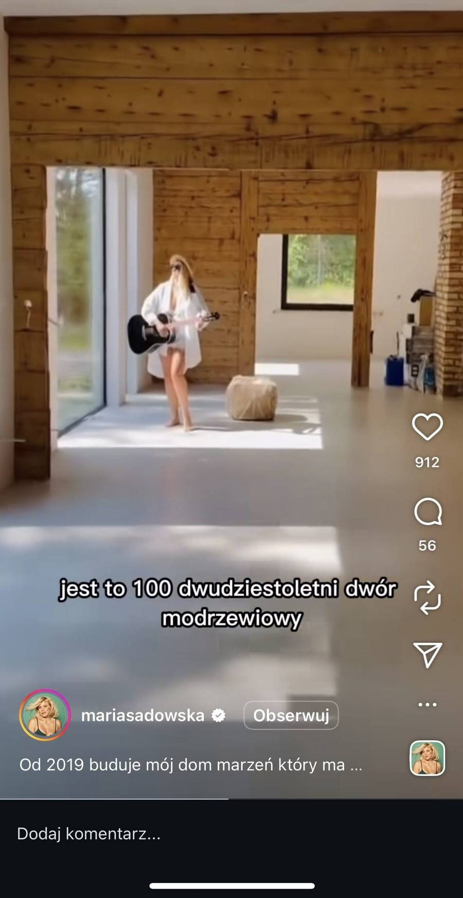 Maria Sadowska z dumą pokazała nową willę! Posiadłość w środku lasu ma ponad 400 m2 (FOTO)