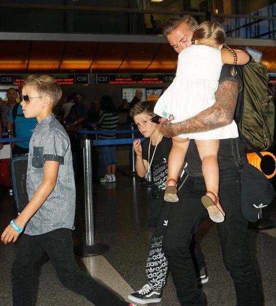 Harper Beckham pod opieką taty