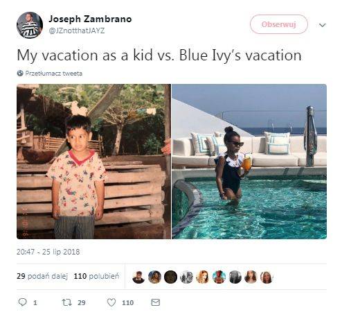 6-letnia Blue Ivy z drinkiem na luksusowym jachcie