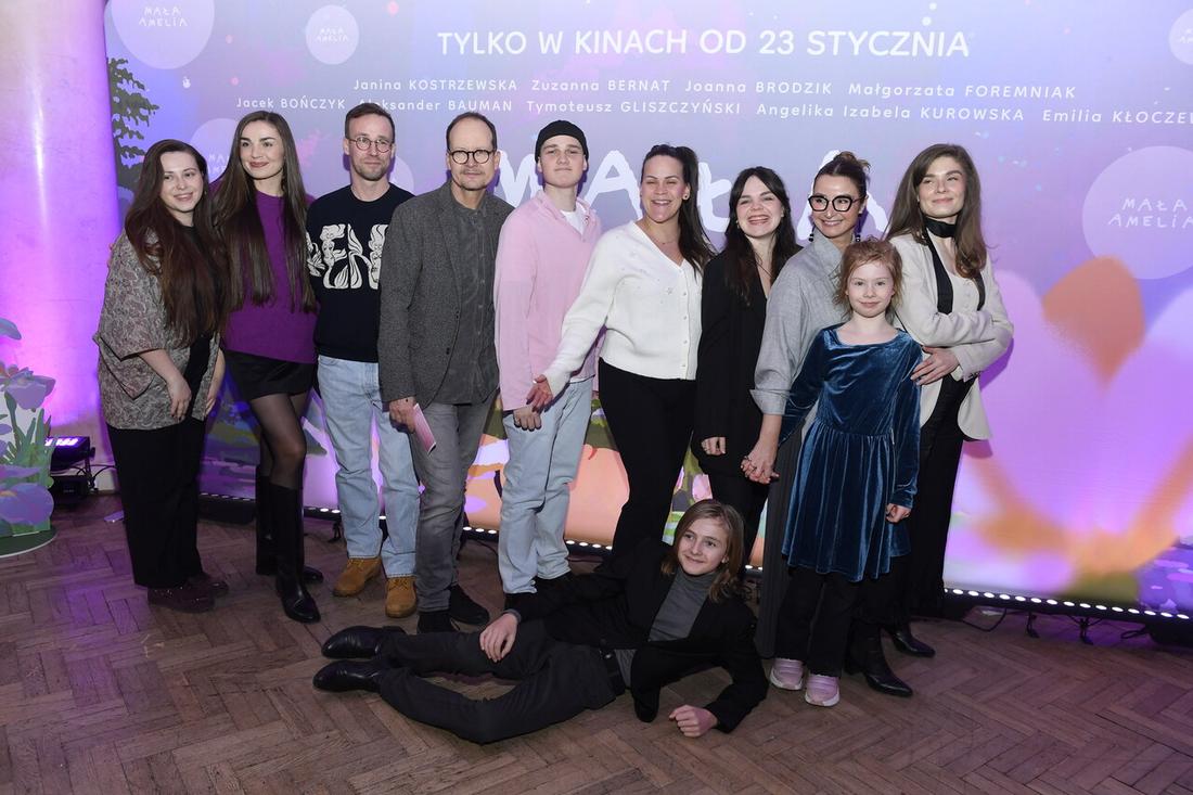 Joanna Brodzik na premierze "Małej Amelii", fot. AKPA