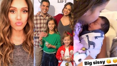 Jak córka Jessicy Alby zareagowała na nowego brata?