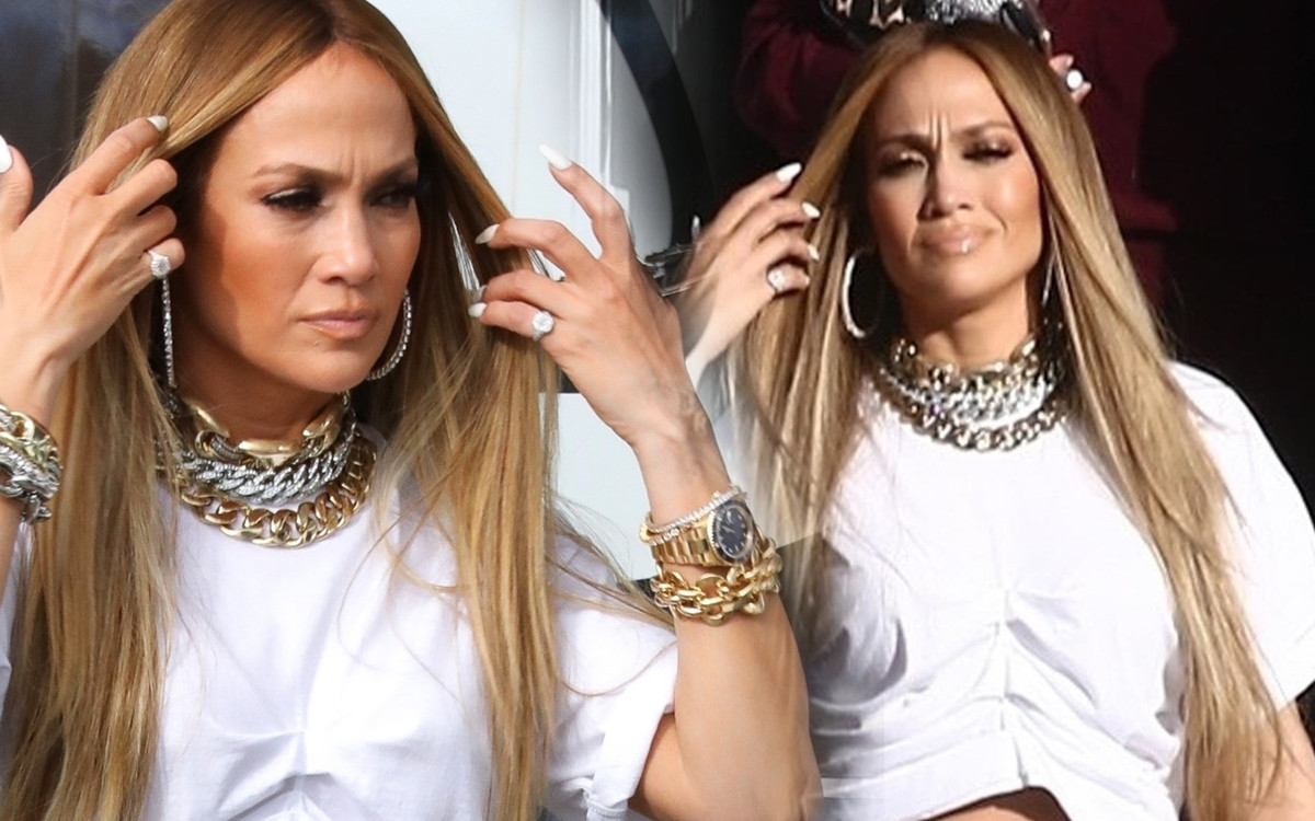 Jennifer Lopez w TANDETNYCH spodniach na planie nowego teledysku (ZDJĘCIA)