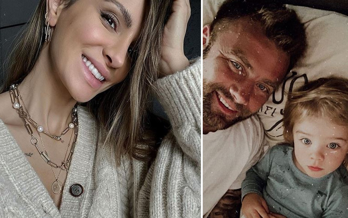 Sara Boruc razem z dziećmi pozuje w windzie luksusowego apartamentu