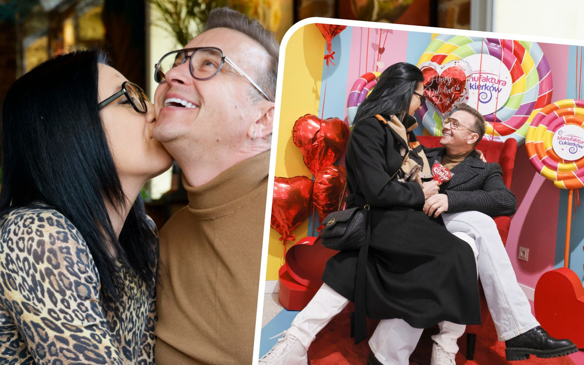 Radek Liszewski z zespołu “Weekend” na walentynkowym spacerze z żoną. Od 30 lat wciąż są razem!