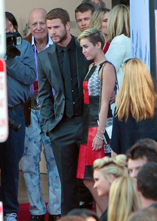Miley Cyrus i Liam Hemsworth razem na premierze Paranoi