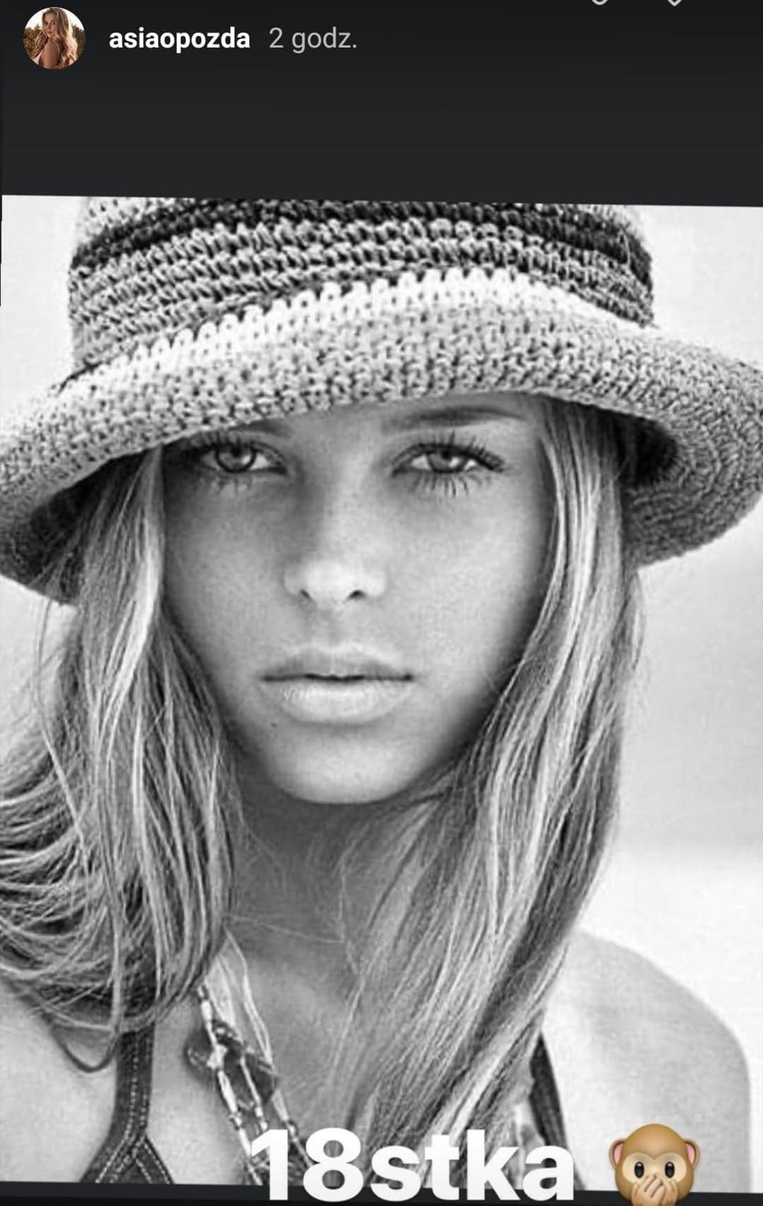 Joanna Opozda na starych zdjęciach