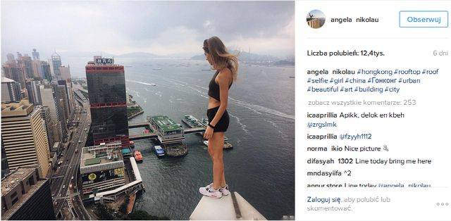 Szok! Ta dziewczyna RYZYKUJE ŻYCIE, aby… wykonać najlepsze selfie!