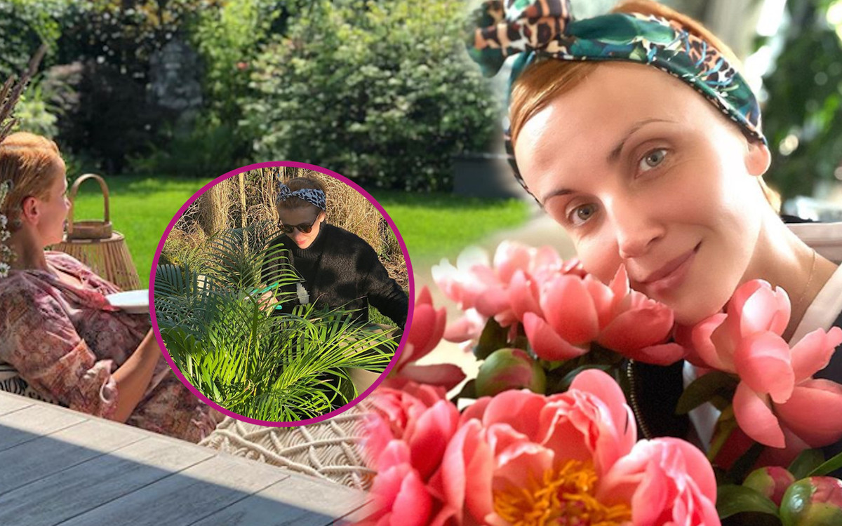 Piękny ogród Katarzyny Zielińskiej. Dzieci mają GENIALNY domek do zabaw