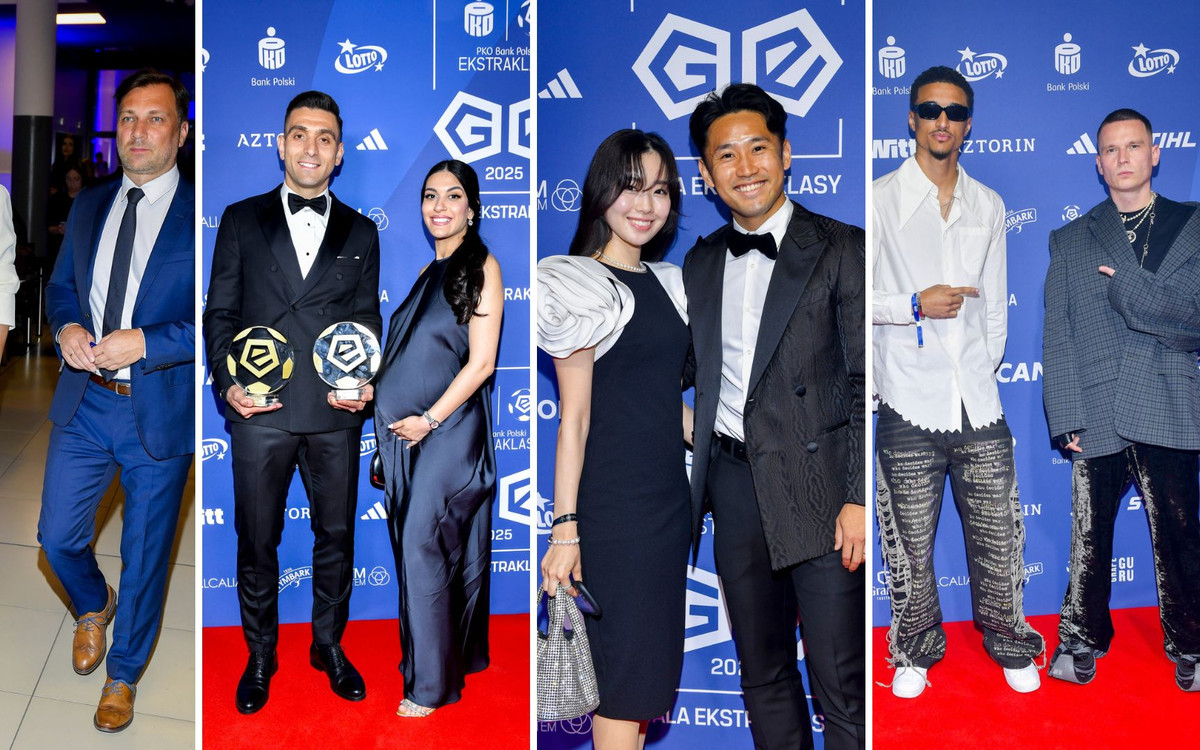 Gala Ekstraklasy 2025. Paulina Chylewska, Bart i Nicole Pniewski, Efthymis Koulouris z ukochaną w ciąży…