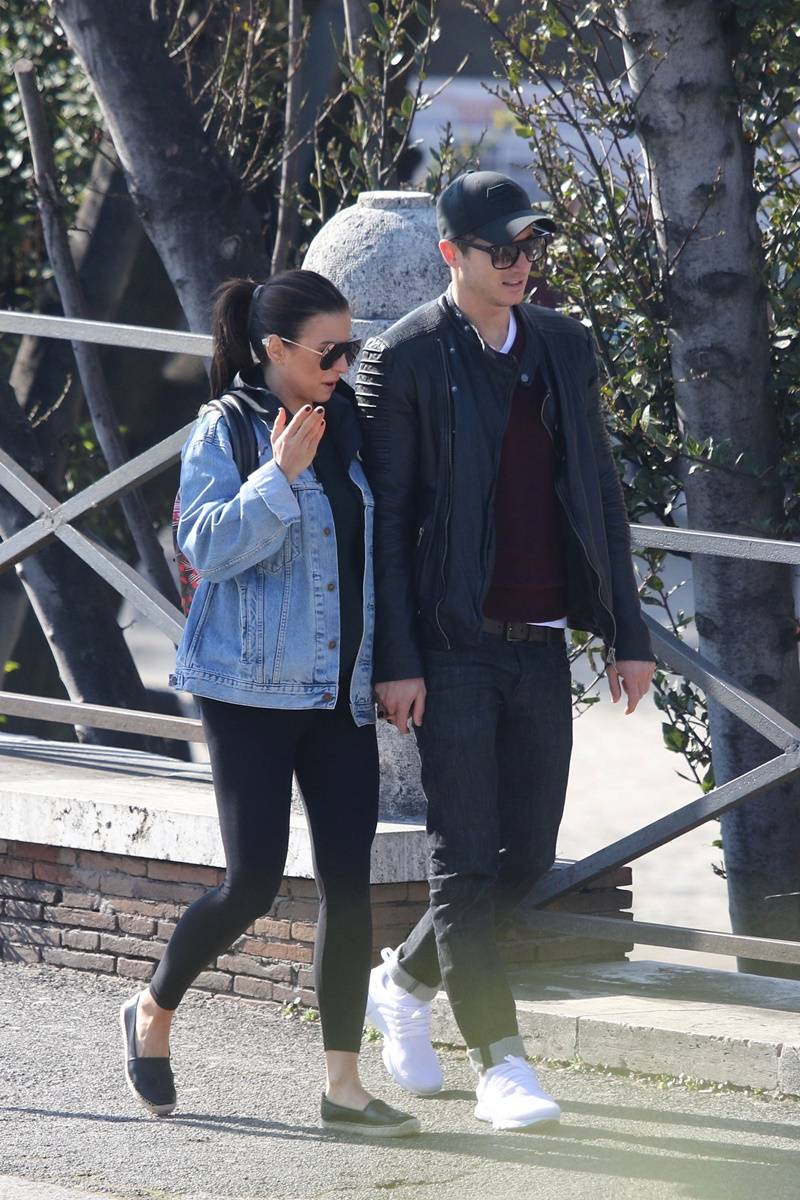 Anna Lewandowska i Robert Lewandowski w Rzymie w 2017 roku.