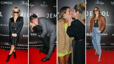 Plejada gwiazd na pokazie Łukasza Jemioła: Blanka Lipińska, Julia Wieniawa, wyjątkowo całuśna Małgorzata Ohme