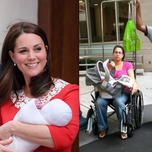 Szybki poród Kate Middelton wyśmiewany przez mamy!