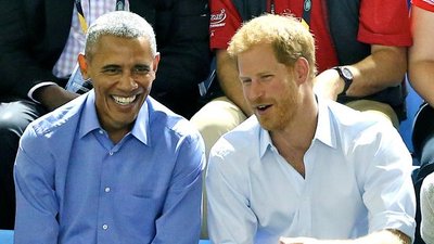 Książę Harry i Barack Obama rozmawiali o Meghan? (ZDJĘCIA)