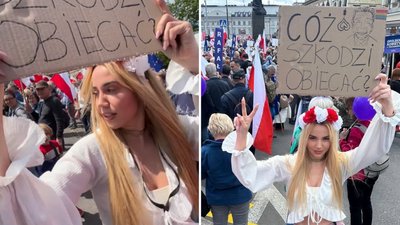 Marianna Schreiber zaatakowana na marszu Trzaskowskiego! “Pobicie, wyzwiska, uderzanie flagami…” (WIDEO)