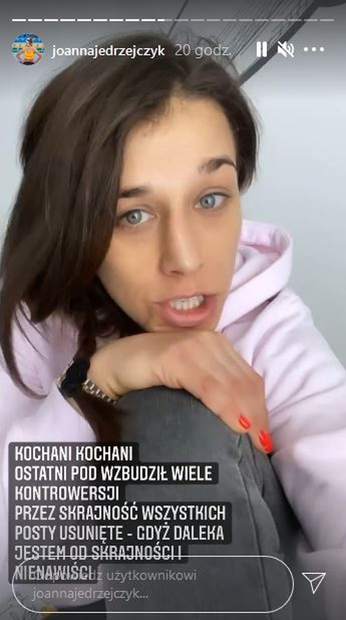 Joanna Jędrzejczyk o tym, dlaczego usunęła wpisy o współpracy z TVP
