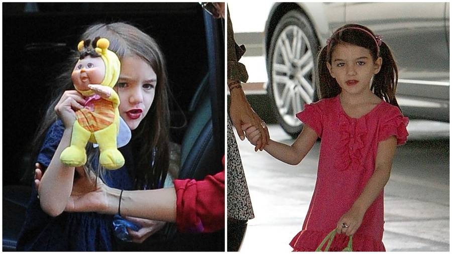 Córka Katie Holmes w makijażu