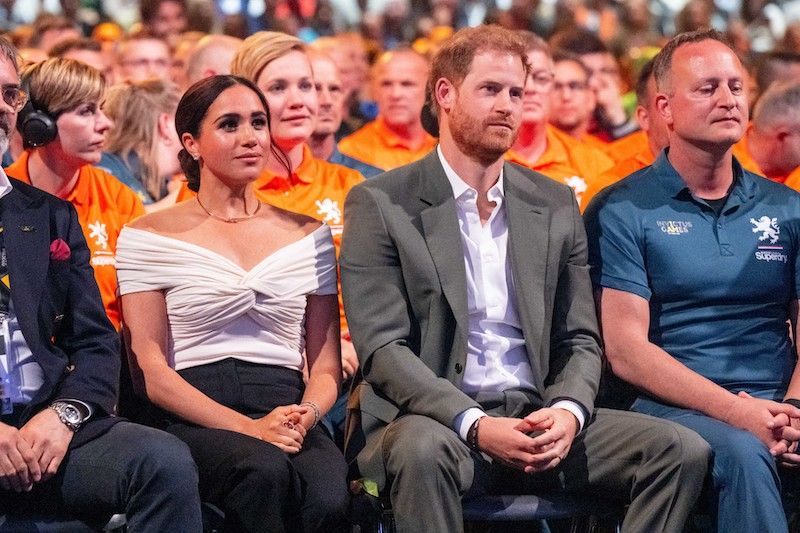 16-04-2022 The Hague Prince Harry, Duke of Sussex and Meghan Markle, Duchess of Sussex during the openings ceremony of the 2020 Invictus Games, an international sporting event for wounded, injured and sick service personnel and veterans, at the Zuiderpark in The Hague. © PPE,Image: 683577878, License: Rights-managed, Restrictions: , Model Release: no, Credit line: PPE / ddp images / Forum