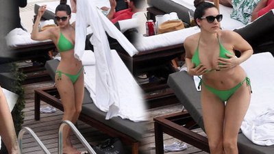 Kelly Brook w bikini bez retuszu (FOTO)