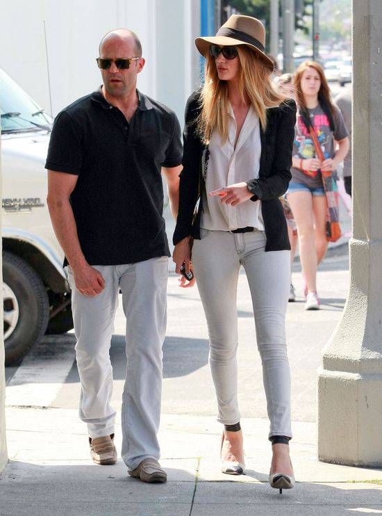 Rosie Huntington-Whiteley i Jason Statham razem