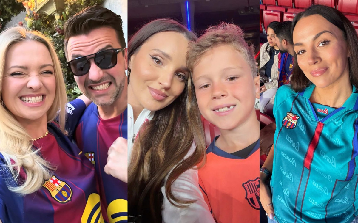 Gwiazdy na meczu w Barcelonie: Olivier Janiak, Marina Łuczenko i inni