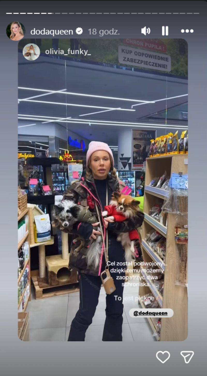 doda pomaga pieskom/Instagram/dodaqueen/