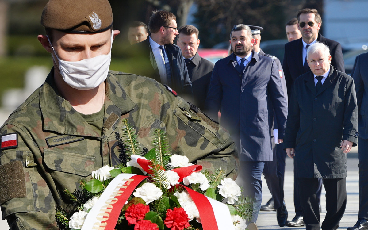 Na Twitterze ludzie krytykują polityków za brak maseczek i rękawiczek w czasie obchodów rocznicy katastrofy smoleńskiej