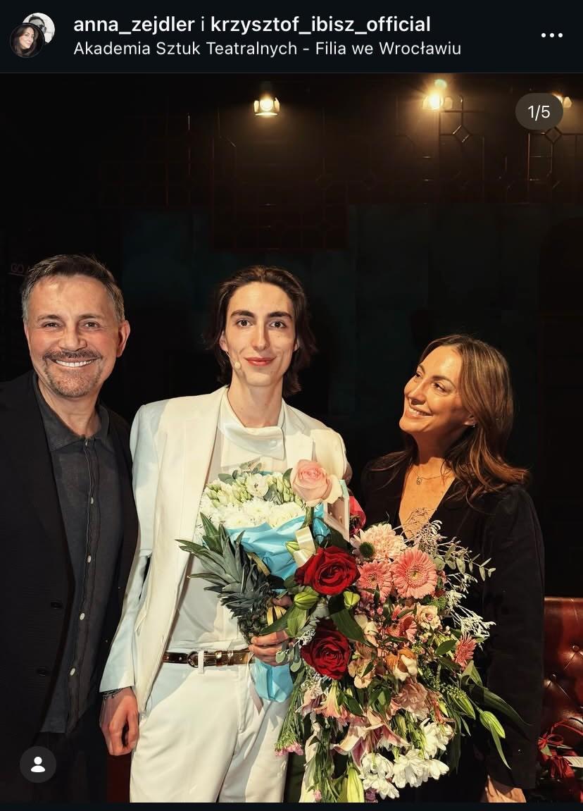 Krzysztof Ibisz i Anna Zejdler z synem Maksymilianem/Instagram/krzysztof_ibisz_official/anna_zejdler