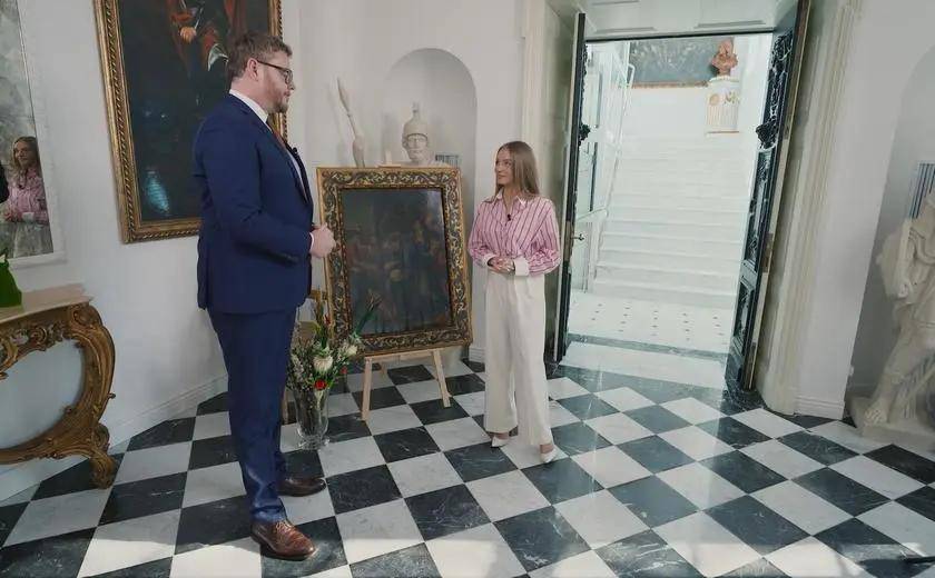 Książę Lubomirski wystroił pałac na Wielkanoc, fot. TVN