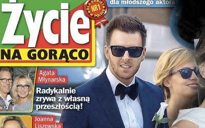 Jest ślubne zdjęcie Agnieszki Popielewicz i Grzegorza Hyżego