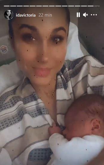 Ida Nowakowska z synem