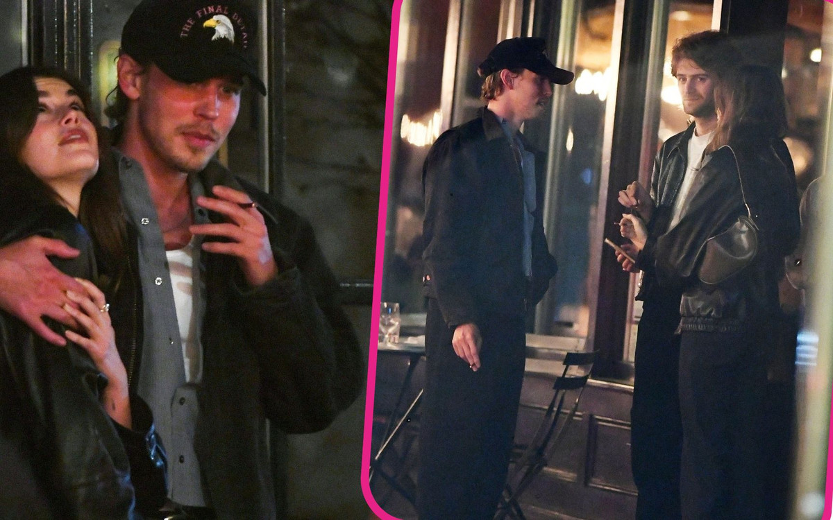 Kaia Gerber i Austin Butler przytuleni do siebie w przerwie na papieroska (ZDJĘCIA)