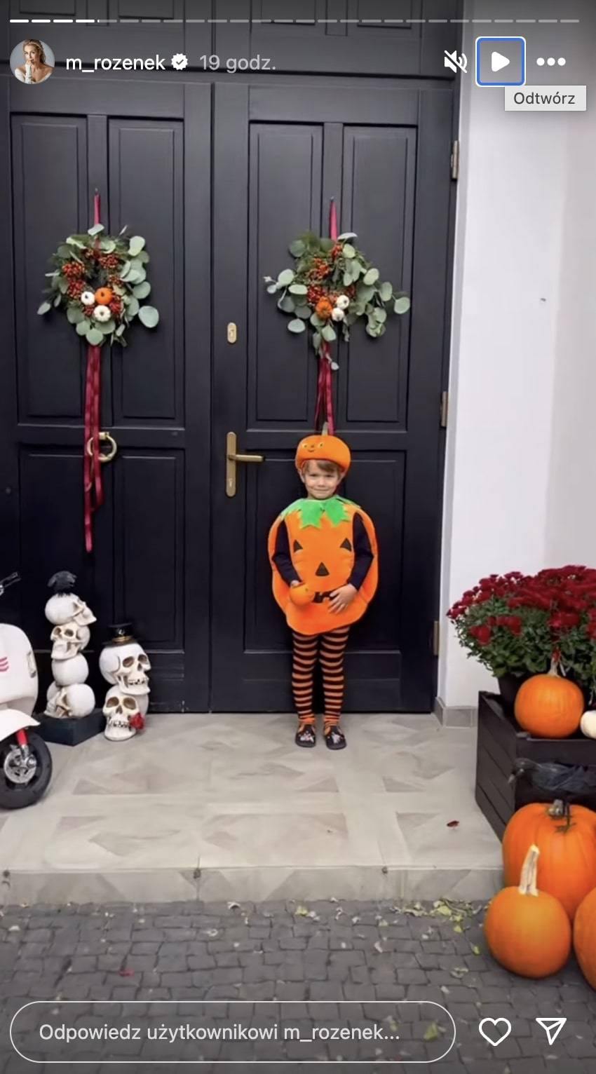 Małgorzata Rozenek-Majdan z przytupem świętuje HALLOWEEN! Dekoracje willi godne filmu HOLLYWOOD? (FOTO)