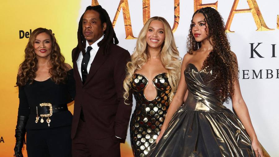 Tina Knowles, Jay-Z, Beyonce Knowles, Blue Ivy, fot. Forum.