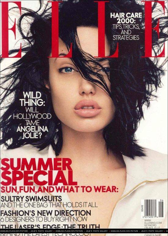 Angelina Jolie na okładkach Elle