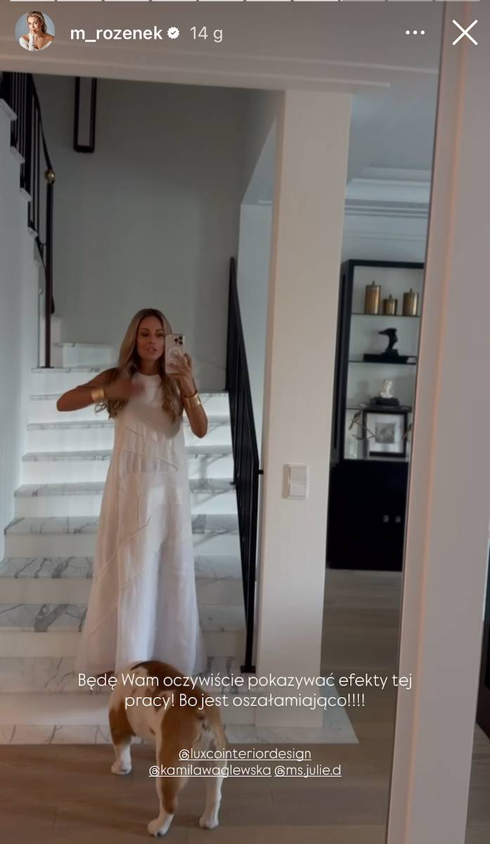 Małgorzata Rozenek wprowadza się do wymarzonej willi! Marmur, taras z kuchnią i luksusowy domek dla Henia… (FOTO)