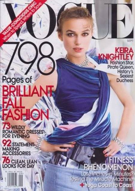Keira Knightley na okładkach Vogue