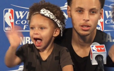 Córka Stephena Curry, gwiazdy NBA, skradła tacie wywiad
