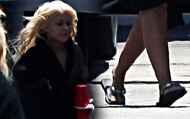 Christina Aguilera idzie do pracy bez makijażu (FOTO)