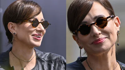 Odmieniona Aleksandra Popławska z przystojniakiem na ściance