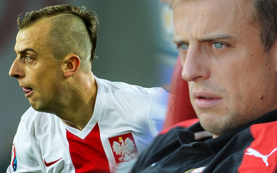 Kamil Grosicki i jego cieszynka w meczu z Armenią