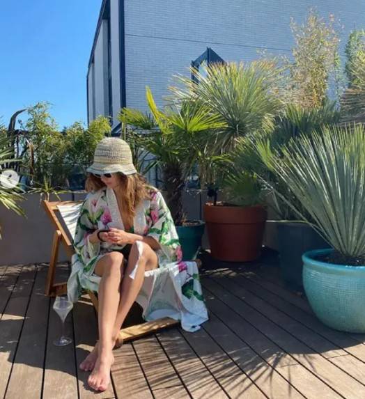 Tak w środku miasta wypoczywa Julia Wieniawa, fot. Instagram