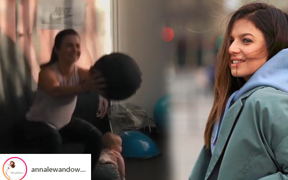 Szok! Lewa ćwiczy CIĘŻKĄ piłką lekarską przy Klarze!