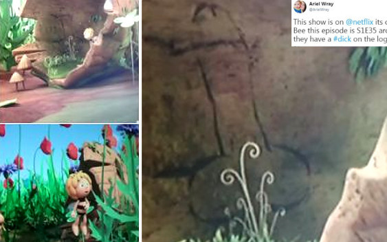 Włączyła dziecku Pszczółkę Maję na Netflixie i zobaczyła PENISA na ścianie