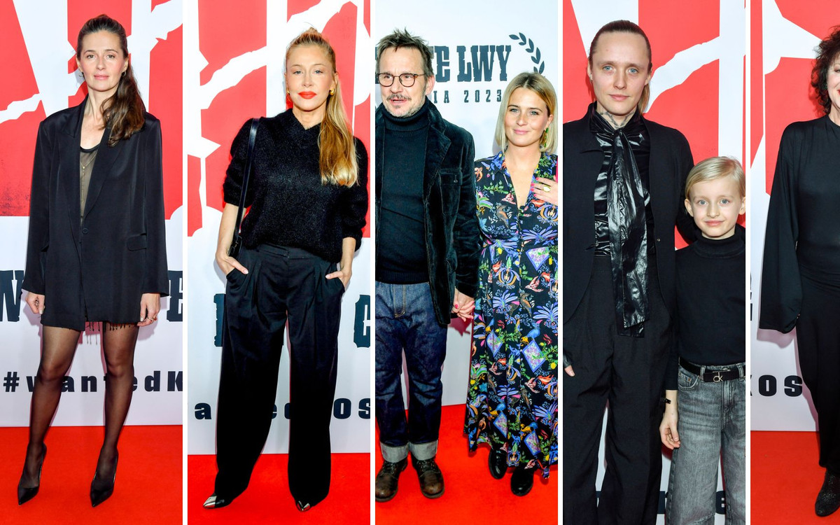 Premiera filmu “Kos”. Agnieszka Grochowska, Jacek Braciak, Katarzyna Warnke w kucyku