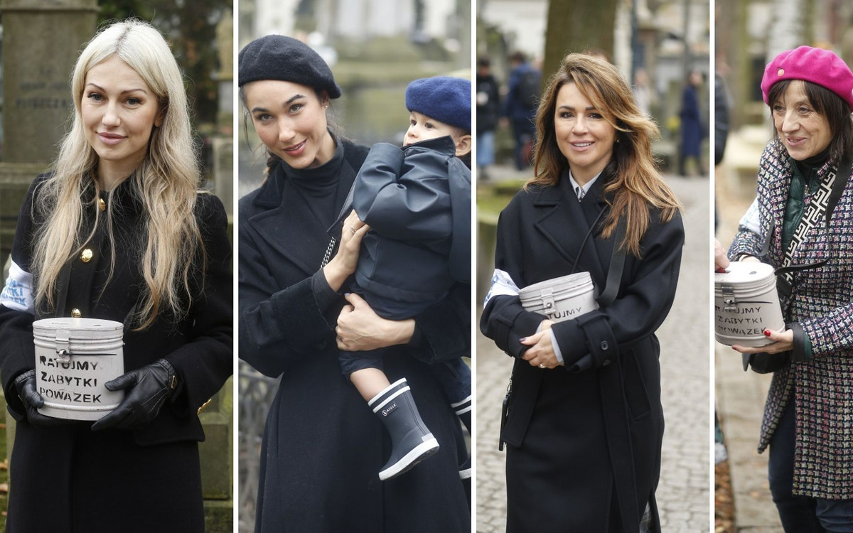 Gwiazdy na Powązkach. Magdalena Ogórek, Beata Tadla, Ida Nowakowska zabrała syna