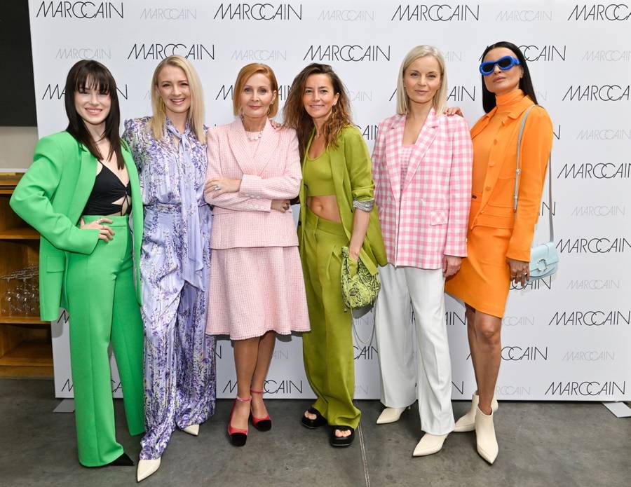 Gwiazdy na spotkaniu prasowym Marc Cain: Anna-Maria Sieklucka, Barbara Kurdej-Szatan, Małgorzata Foremniak, Joanna Horodyńska, Kamilla Baar