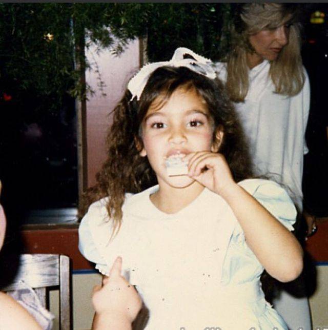 Kim Kardashian w dzieciństwie